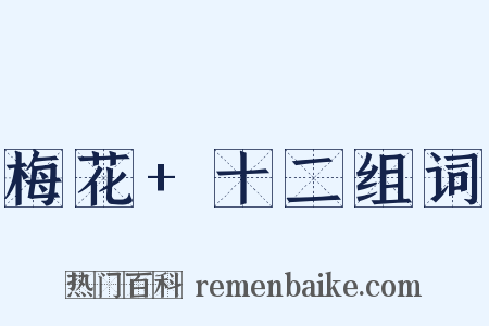 梅花+十二组词是什么意思的图片